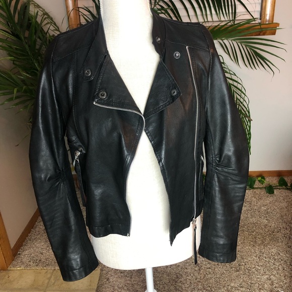 TOPSHOP Leather Jacket. Size XS - Picture 1 of 10